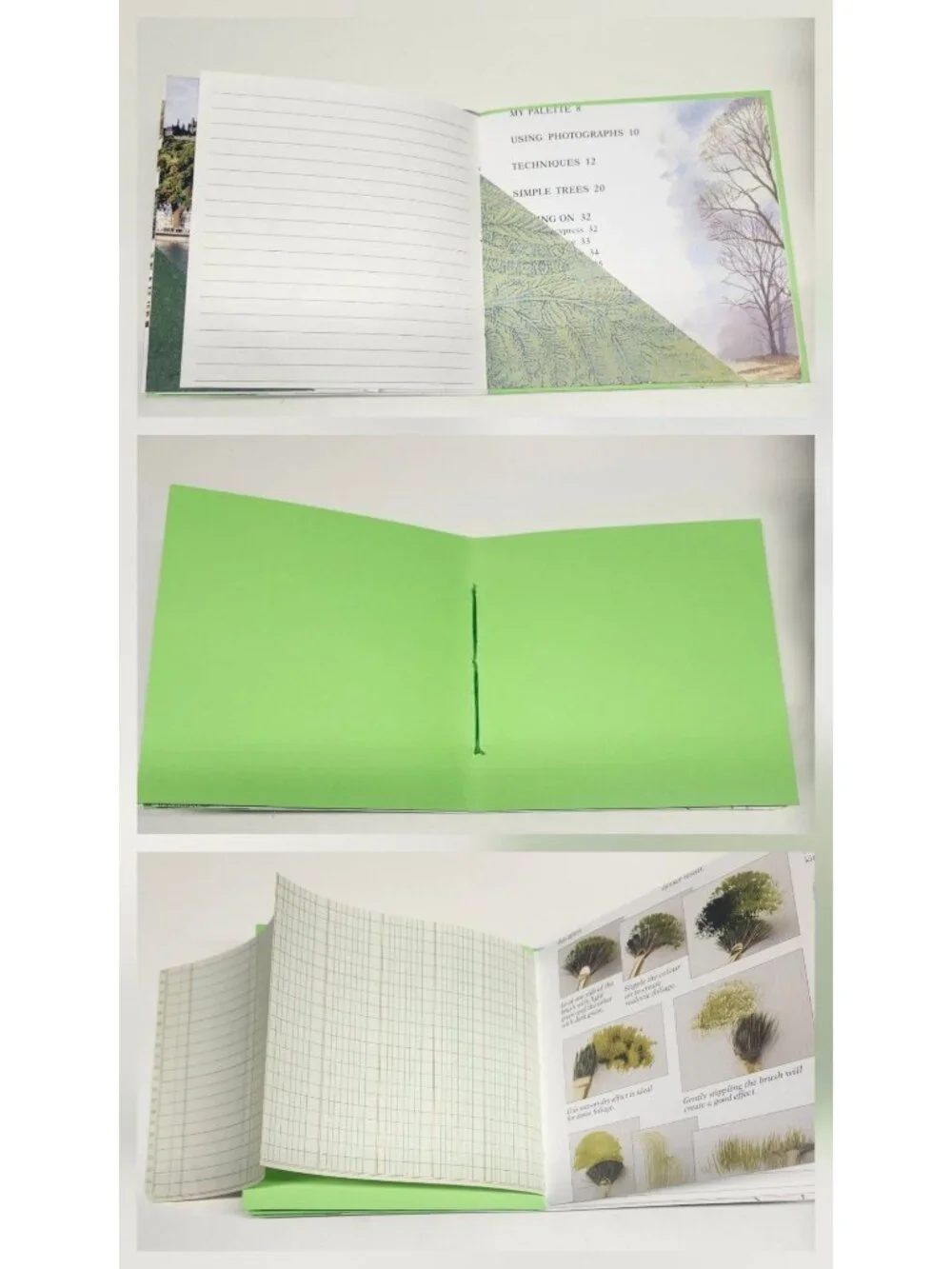 Handmade Junk Journal Green Theme 60 pages
